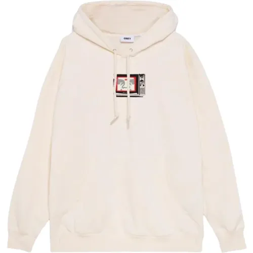 Gemütlicher Fleece TV Pullover , Herren, Größe: L - Obey - Modalova