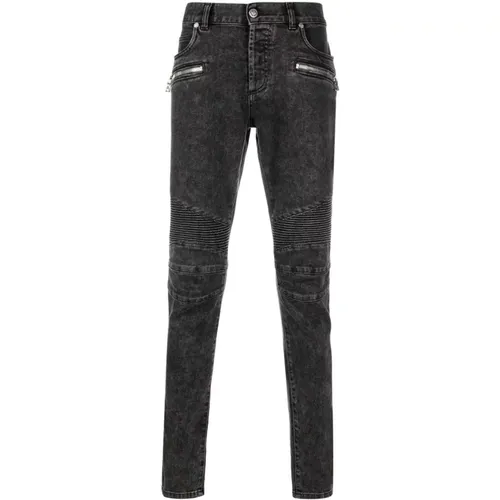 Bleached Skinny Jeans in , male, Sizes: W31, W30, W33, W32 - Balmain - Modalova