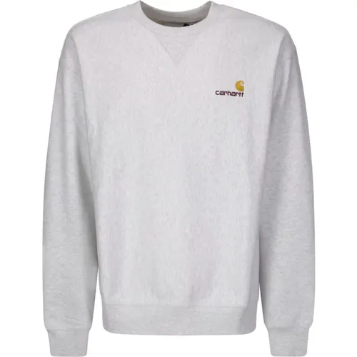 American Script Sweatshirt , male, Sizes: L, XL, M, S - Carhartt WIP - Modalova