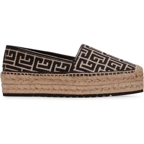 Alex Espadrilles mit Jacquard-Monogramm , Damen, Größe: 39 1/2 EU - Balmain - Modalova