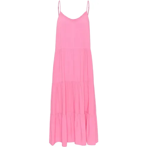 Maxi Strap Dress Cosmos , female, Sizes: M, L, S - Saint Tropez - Modalova