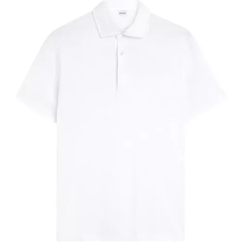 Men`s Cotton Jersey Polo Shirt , male, Sizes: 2XL, L - Aspesi - Modalova
