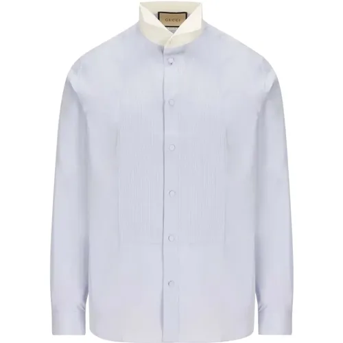 White Collar Shirt , male, Sizes: XL - Gucci - Modalova