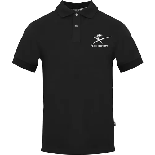 Kurzarm-Poloshirt aus Baumwolle , Herren, Größe: M - Plein Sport - Modalova