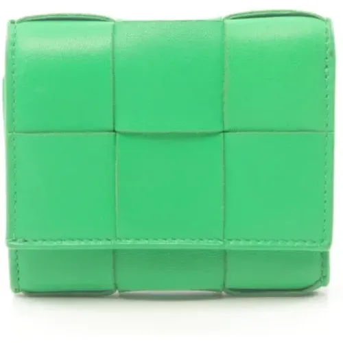 Pre-owned Leather wallets , female, Sizes: ONE SIZE - Bottega Veneta Vintage - Modalova