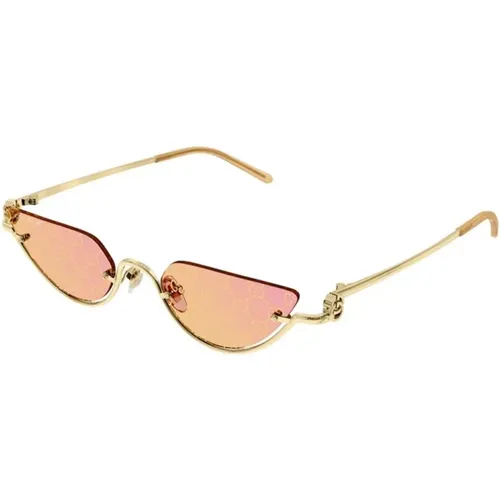 Gold Sunglasses Gg1603S , female, Sizes: 53 MM - Gucci - Modalova
