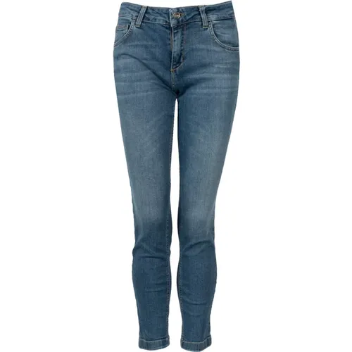 Damen Skinny Jeans mit Bottom Up Effekt , Damen, Größe: W24 - Liu Jo - Modalova