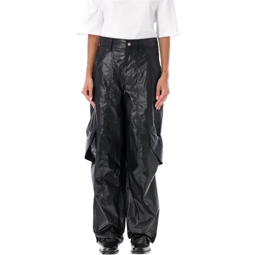 Schwarze Cargo Hose Divina Aw24 , Damen, Größe: XS - Isabel marant - Modalova