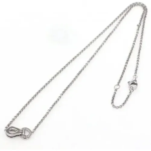 Pre-owned White Gold necklaces , female, Sizes: ONE SIZE - Cartier Vintage - Modalova