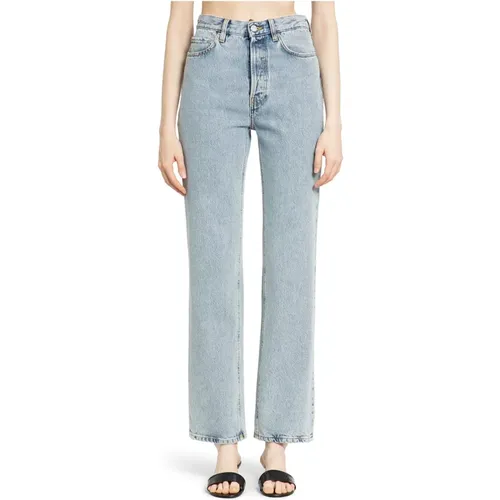 Bluewashed Denim Full Length Jeans , female, Sizes: W27, W25 - TotêMe - Modalova