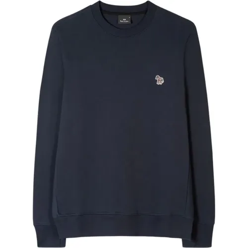 Handgemachte Baumwoll-Logo-Patch-Sweatshirt , Herren, Größe: XL - PS By Paul Smith - Modalova