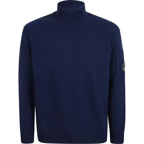 Blauer Pullover Stilvoll Aw24 , Herren, Größe: L - C.P. Company - Modalova