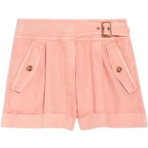 Rose Linen and Cotton Shorts , female, Sizes: XS, M - Vanessa Bruno - Modalova