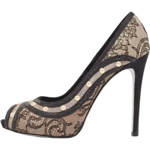 Pre-owned Lace heels , female, Sizes: 4 UK - René Caovilla Pre-owned - Modalova