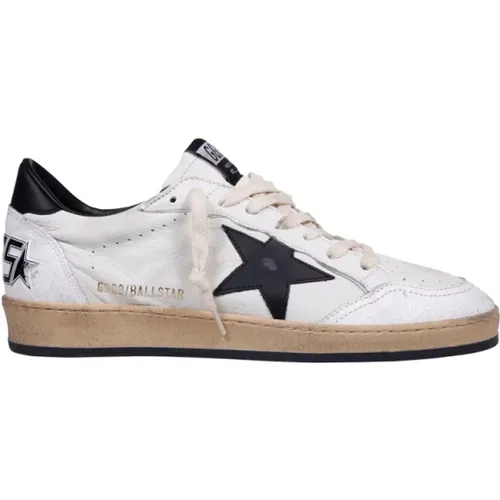 Leder-Sneakers mit Riss-Zehenkappe und Sporn - Golden Goose - Modalova