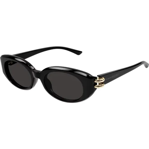 Grey Sunglasses Am0469S , female, Sizes: 50 MM - alexander mcqueen - Modalova