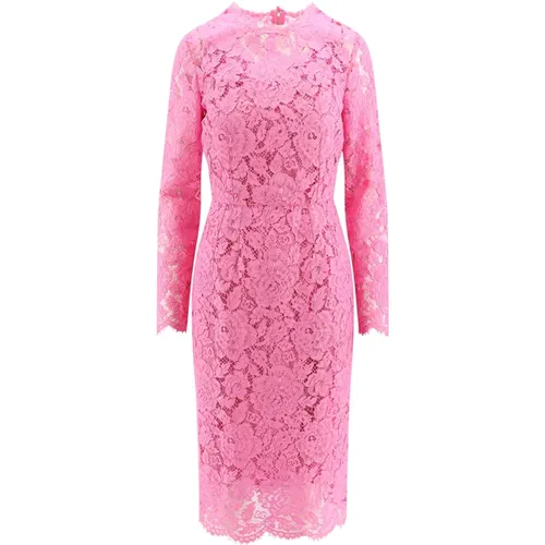 V-Neck Dress , female, Sizes: M - Dolce & Gabbana - Modalova