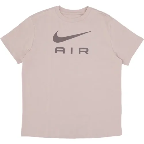 Coral Chalk Air Tee Sportbekleidung , Damen, Größe: XS - Nike - Modalova