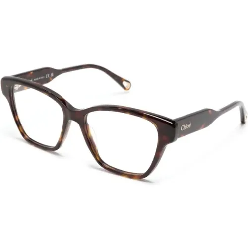 Braun/Havanna Optische Brille, vielseitig und stilvoll , Damen, Größe: 53 MM - Chloé - Modalova