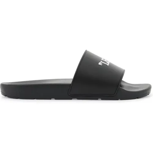 Rubber Slides with Contrasting Style , male, Sizes: 7 UK, 10 UK - Off White - Modalova