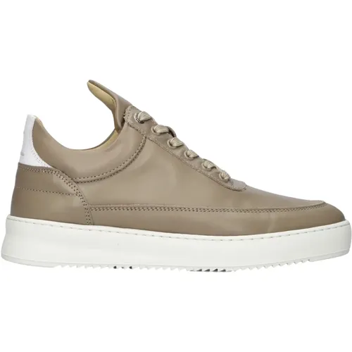 Niedrige Top Organische Wildleder Sneakers , Damen, Größe: 39 EU - Filling Pieces - Modalova