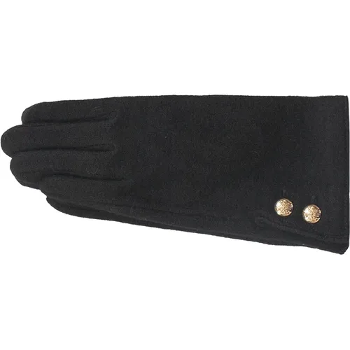 Kaschmir Damenhandschuhe mit Logo-Knöpfen , Damen, Größe: M - Ralph Lauren - Modalova