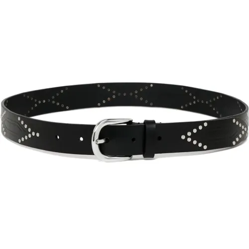 Embellished Leather Belt , female, Sizes: 90 CM - Isabel marant - Modalova