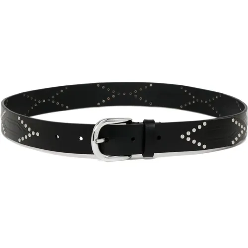 Embellished Leather Belt , female, Sizes: 90 CM, 85 CM, 80 CM - Isabel marant - Modalova