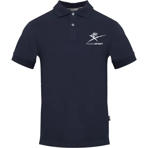 Kurzarm-Poloshirt aus Baumwolle , Herren, Größe: 2XL - Plein Sport - Modalova