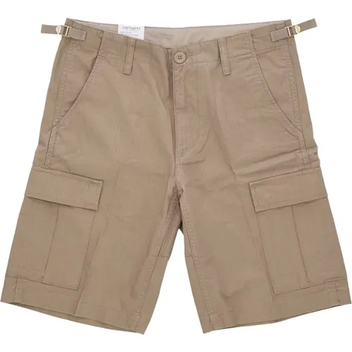 Cargo Shorts aus Lederstoff , Herren, Größe: W31 - Carhartt WIP - Modalova