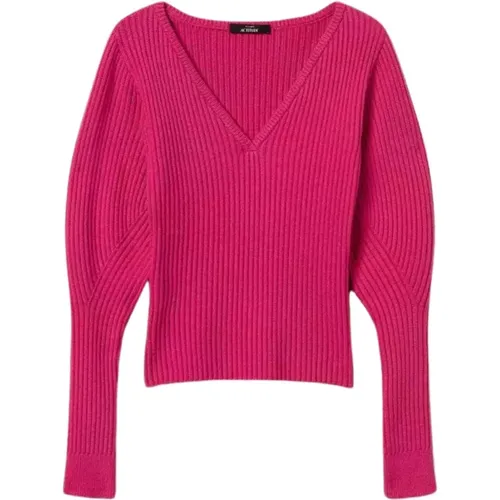 Fuchsia Ribbed Sweaters Actitude Collection , female, Sizes: M, S - Twinset - Modalova