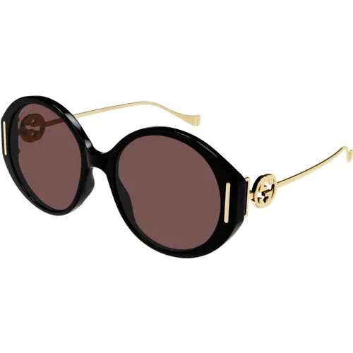 Stylische Sonnenbrille Schwarz Gg1202S , Damen, Größe: 57 MM - Gucci - Modalova