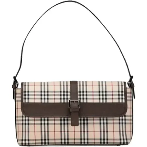 Pre-owned Canvas shoulder-bags , female, Sizes: ONE SIZE - Burberry Vintage - Modalova