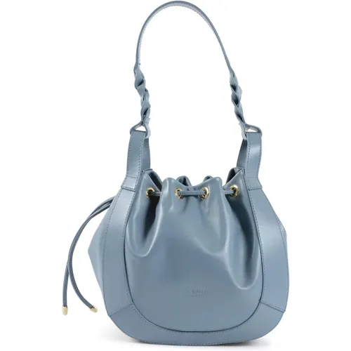 Stilvolle Bucket Bag mit Zugverschluss , Damen, Größe: ONE Size - Dee Ocleppo - Modalova