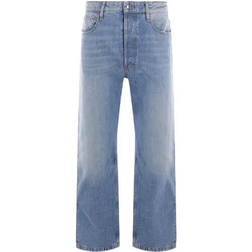 Loose-Fit Cotton Denim Jeans , male, Sizes: W30, W33, W32, W34, W31 - Wood Wood - Modalova