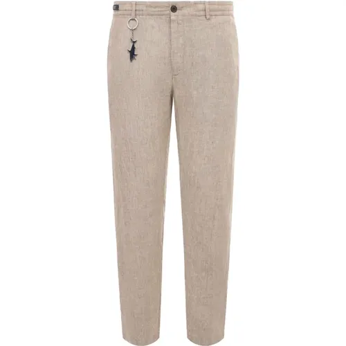 Linen Trousers - Model 24414041 , male, Sizes: M - PAUL & SHARK - Modalova