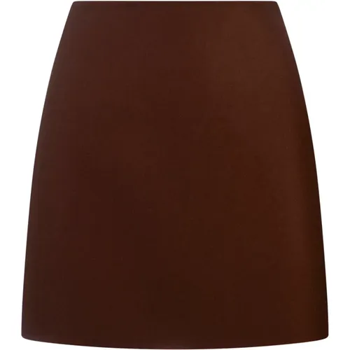 Wool Short Skirt Straight Cut , female, Sizes: S, M - Ermanno Scervino - Modalova