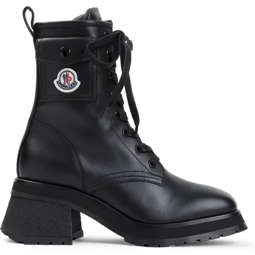 Schwarze Taschen Stiefeletten - Moncler - Modalova