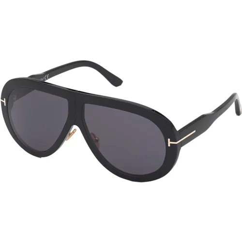 Troy Sunglasses - Shiny /Grey , unisex, Sizes: 61 MM - Tom Ford - Modalova