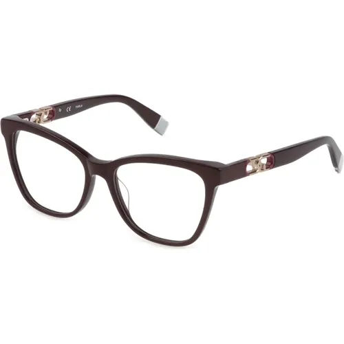 Vfu633 Eyeglasses , female, Sizes: 53 MM - Furla - Modalova