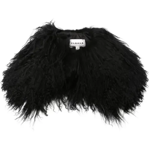 Detachable Fur Collar , female, Sizes: S - P.a.r.o.s.h. - Modalova