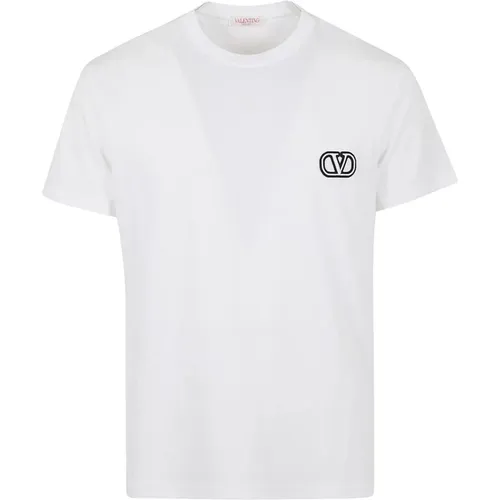 Vltn Crew Neck T-Shirt , Herren, Größe: XL - Valentino Garavani - Modalova