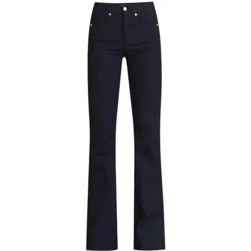 Dark Wash High-Rise Skinny-Flare Jeans , female, Sizes: W27 - Veronica Beard - Modalova
