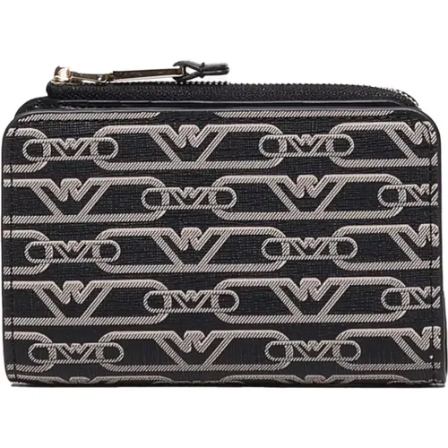 Stylish Wallet with Press Button Closure , female, Sizes: ONE SIZE - Emporio Armani - Modalova