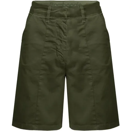 Lightweight Cotton Twill Bermuda Shorts , female, Sizes: XL, XS, M, 2XS, S - BomBoogie - Modalova