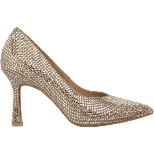 Stiletto shoe with rhinestones , female, Sizes: 6 UK, 7 UK, 5 UK, 4 UK, 3 UK - Alma en Pena - Modalova