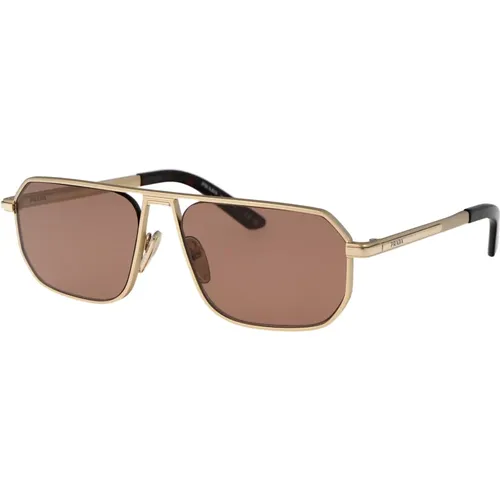 Stylische Sonnenbrille mit Einzigartigem Design , Herren, Größe: ONE Size - Prada - Modalova