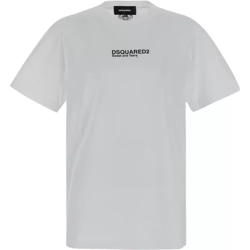 Bedrucktes T-Shirt aus Baumwolle - Dsquared2 - Modalova