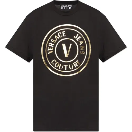 Bedrucktes T-Shirt , Herren, Größe: L - Versace Jeans Couture - Modalova