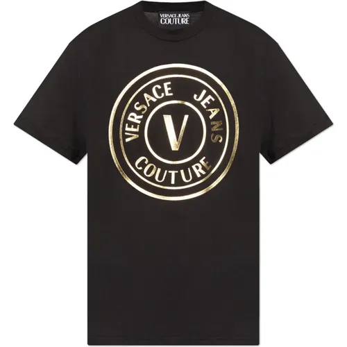 Bedrucktes T-Shirt , Herren, Größe: M - Versace Jeans Couture - Modalova
